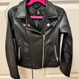 Girls Size 6/6X Faux Leather Moto Jacket